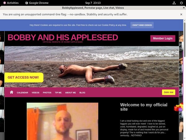Bobbyappleseed.modelcentro.com Get Access