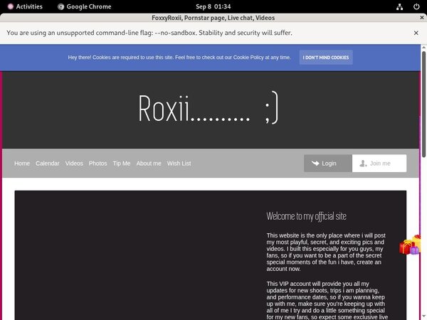 Foxxyroxii.modelcentro.com Free Trial Promo