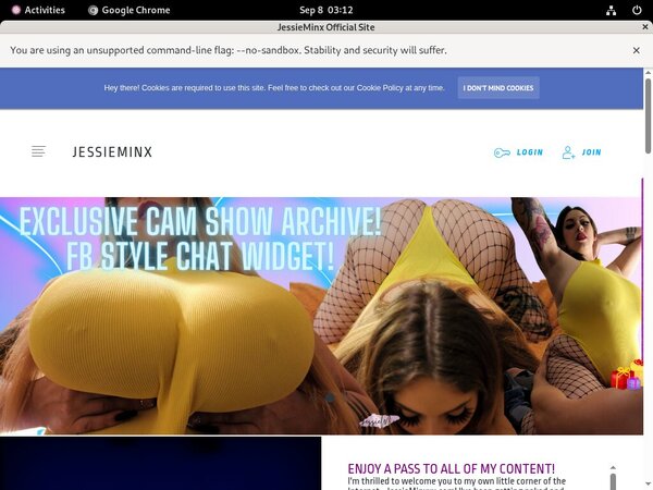 Free JessieMinx Login And Pass