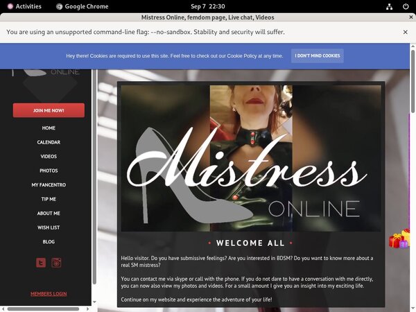 Free Mistressonline.eu Account New Free Mistressonline.eu Account New