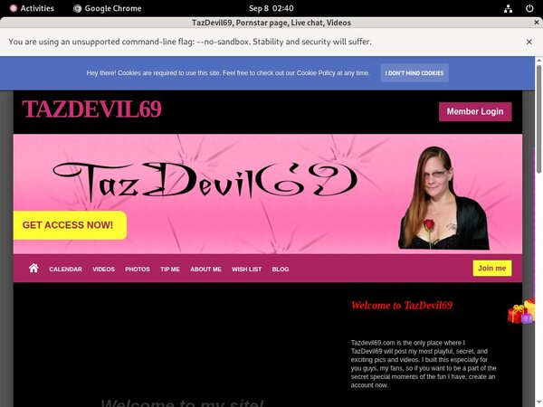 Free TazDevil69 Sign Up