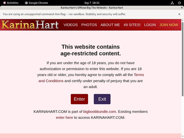 Free Trial Porn Karinahart.com