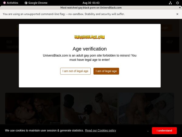 Login Universblack Free Trial