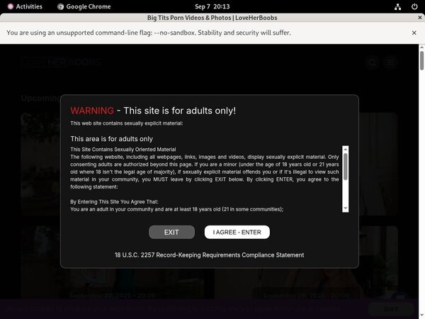 Loveherboobs.com Premium Login