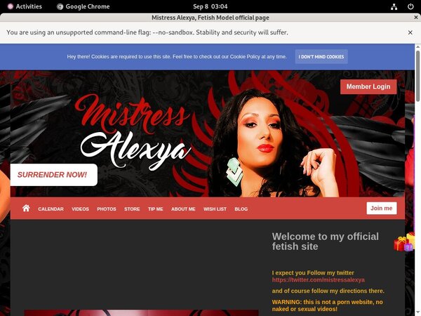 Mistress Alexya Discount 50% Off