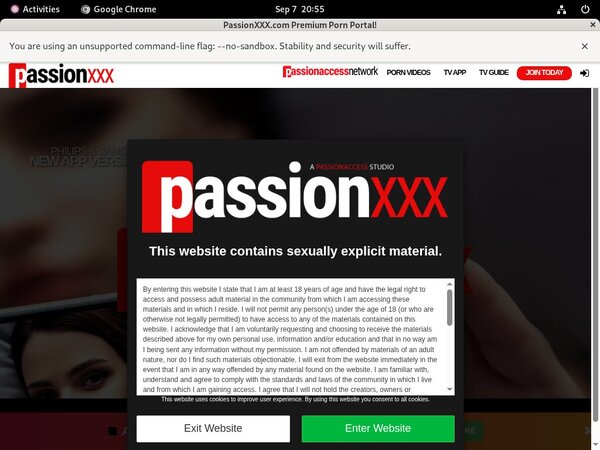 Passion XXX Paypal Signup