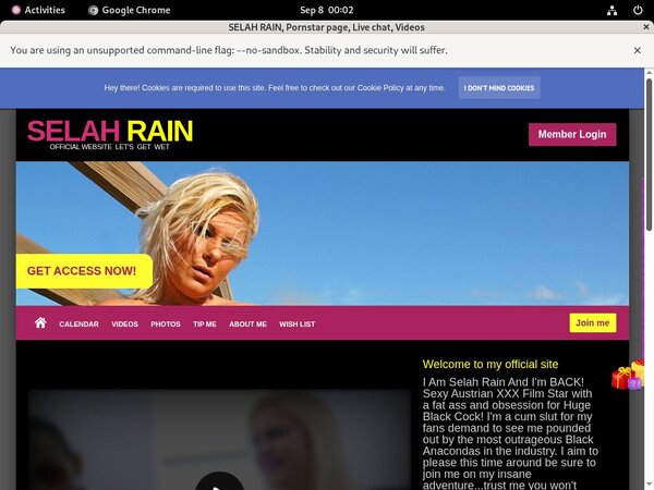 SELAH RAIN Id Password