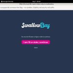 Swallow Bay Updated Passwords