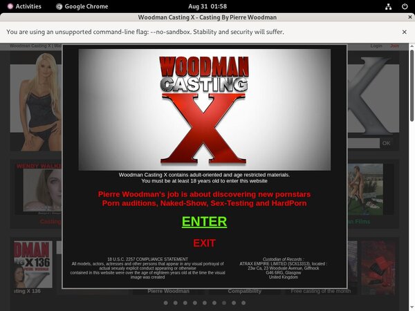 Woodman Casting X Checkout Page
